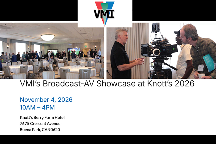 Come visit AJA Video at VMI's Broadcast AV Showcase