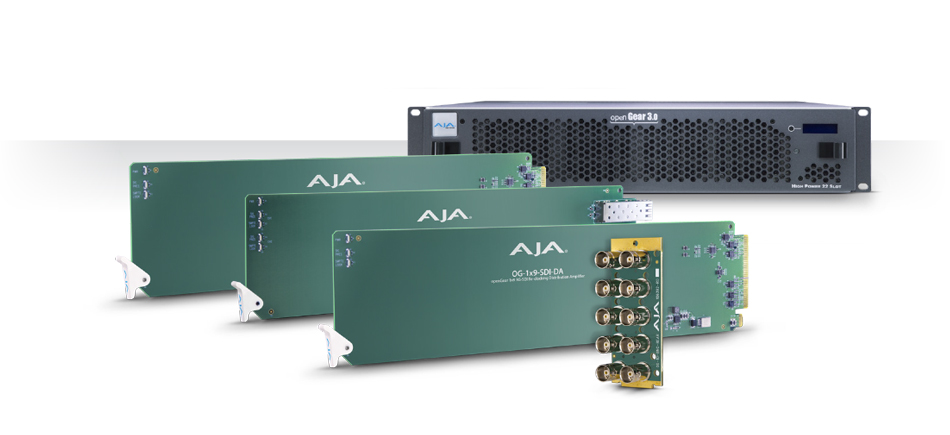 AJA Releases New openGear&reg; Compatible Rack Cards and Frame