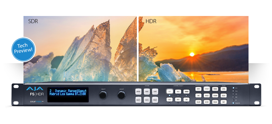 AJA Previews FS-HDR With Breakthrough HDR Conversion Support at NAB 2017