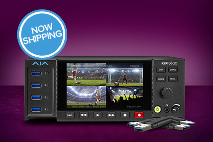 AJA Ships Ki Pro GO Multi-Channel H.264 Recorder/Player