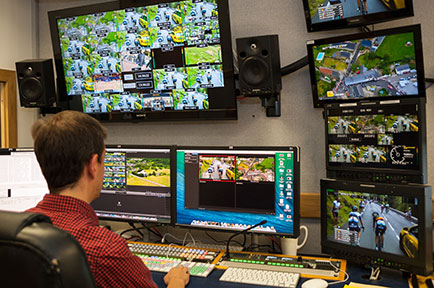 VSquared TV Edits Tour de France Broadcasts with AJA Io&reg; 4K and T-TAP&trade; on new Mac Pros Running FCPX