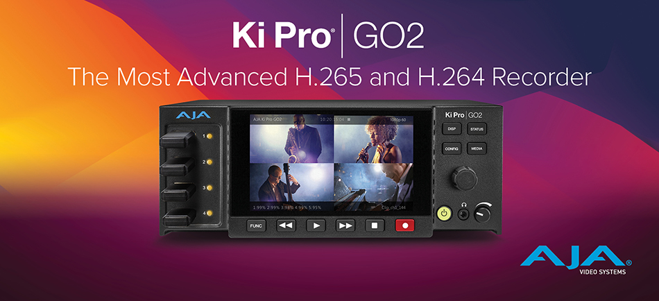 AJA Unveils Ki Pro GO2 Multi-channel HEVC/AVC Recorder