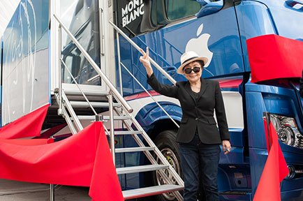 The John Lennon Educational Tour Bus Takes AJA Gear  on the Road in the U.S. and Europe