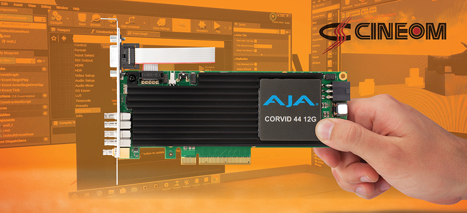 Cineom Delivers Custom Real-Time Virtual Production Solutions   Powered by AJA Corvid I/O Cards